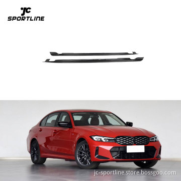 LCI Prepreg Carbon Fiber Side Skirt Plates for BMW 3 Series G20 M SPORT 2022-2023